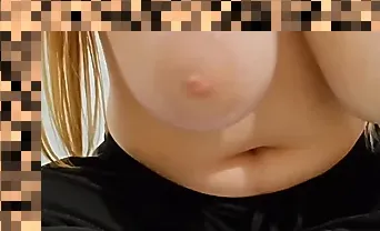 big tits solo masturbating