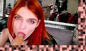 redhead blowjob