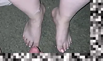 cum on feet
