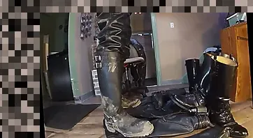 leather boots fucked