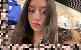 cum on girl public