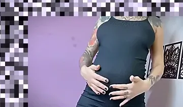 pregnant lesbian boob massage