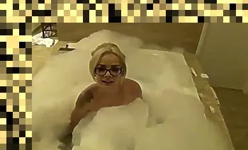masturbation blonde hotel room