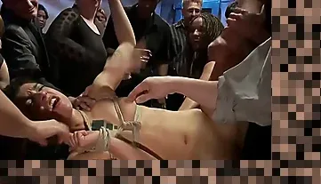 bondage gangbang public humiliation