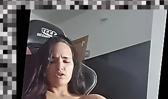 big tits solo masturbating