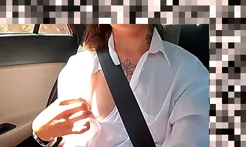 amateur masturbation in car