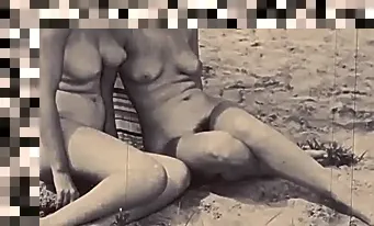 vintage hairy lesbian threesome