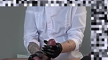 latex gloves handjob