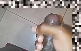 black guy jerking off