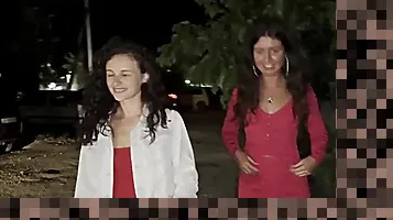 girls peeing in public