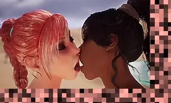 big ass lesbian licking