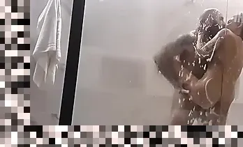 big tits in shower