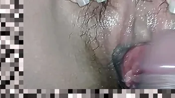 wet hairy pussy cream