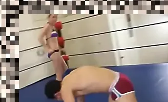 mixed wrestling femdom