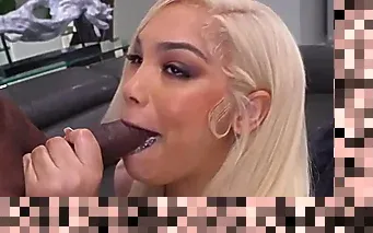 tiny blonde black cock