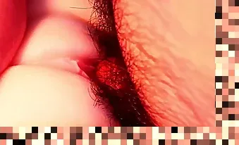 trimmed pussy close up