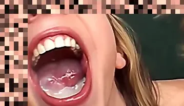 deepthroat cum in mouth