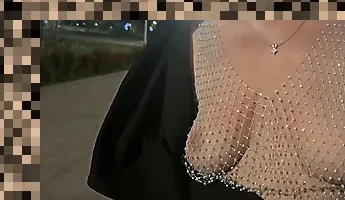 flashing tits in public