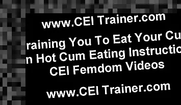 femdom cum eating
