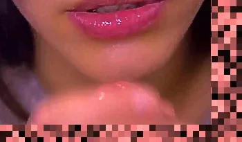 close up blowjob