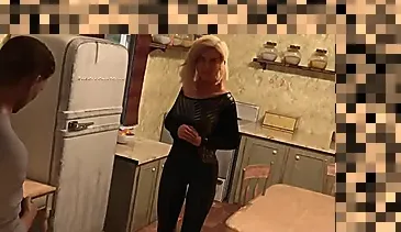 big tit blonde milf